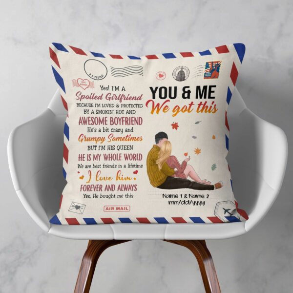 You And Me We Got This, Couple Custom Pillow, Gift For Partner, Spouse, Couple Anniversary Gift, Husband & Wife-Macorner