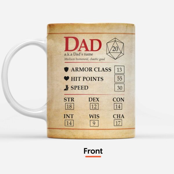 Dad Stats Mug-Macorner