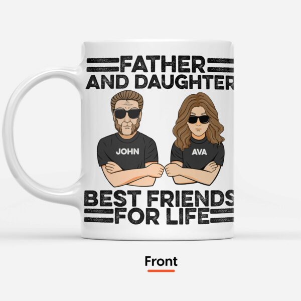 Like Father Like Daughter ...Oh Crap, I'm A Proud Dad Of A Freaking Awesome Daughter Custom Mug, Gift For Family-Macorner