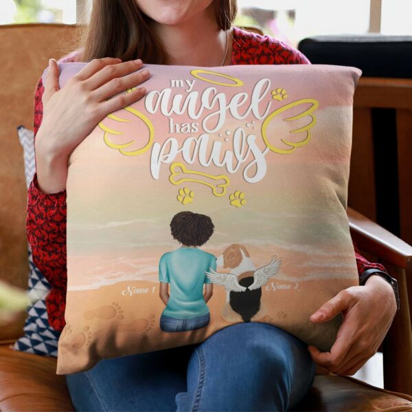 My Angel Has Paws Pillow (Insert Included)-Macorner