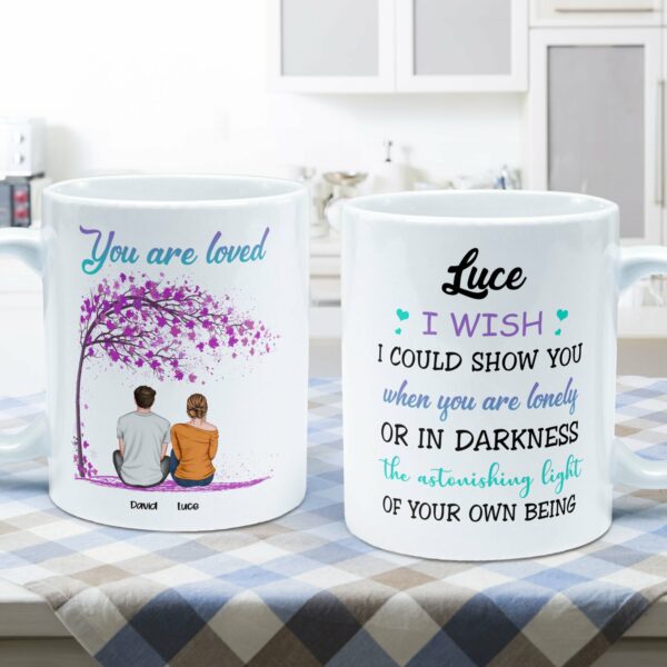 You Are Loved - Personalized Mug - Birthday Gift For mental Health