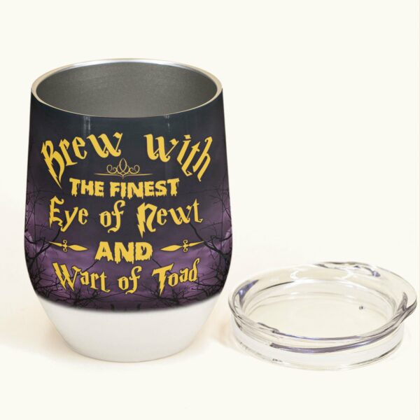 My Brew Potion - Personalized Wine Tumbler - Halloween Gift For Witches - Witch Lady