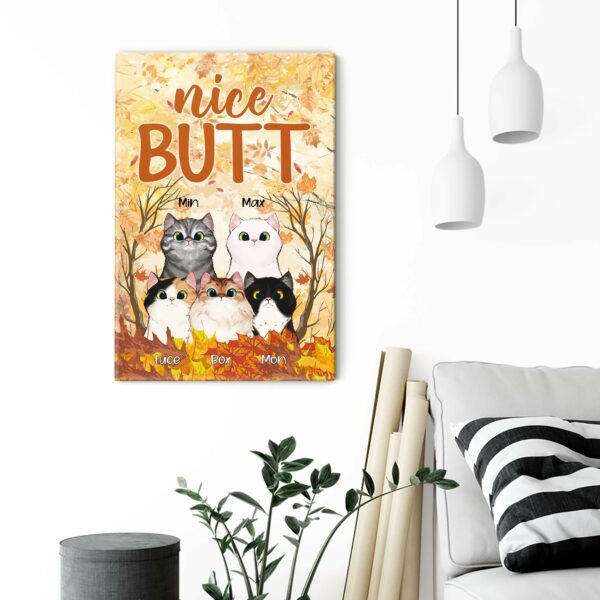 Nice Butt - Personalized Canvas/Poster - Gift For Cat Lovers