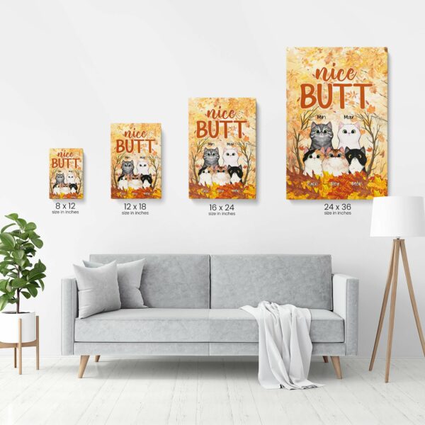 Nice Butt - Personalized Canvas/Poster - Gift For Cat Lovers