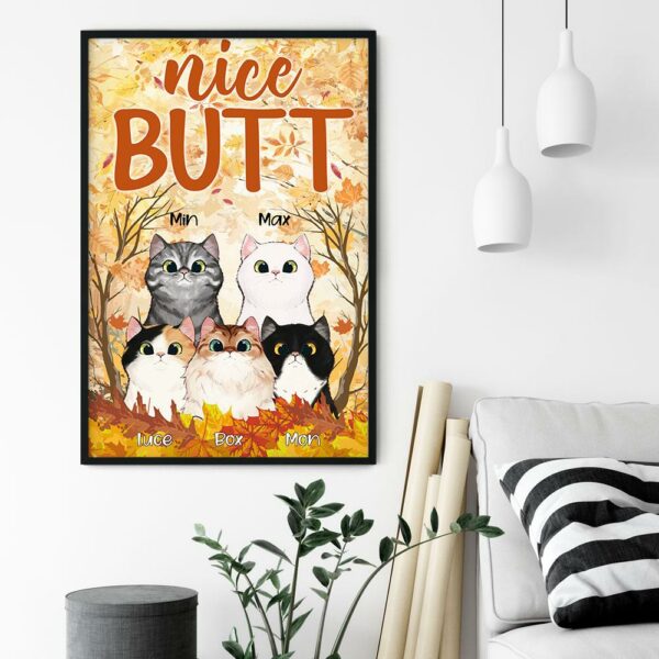 Nice Butt - Personalized Canvas/Poster - Gift For Cat Lovers