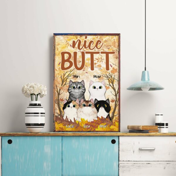 Nice Butt - Personalized Canvas/Poster - Gift For Cat Lovers