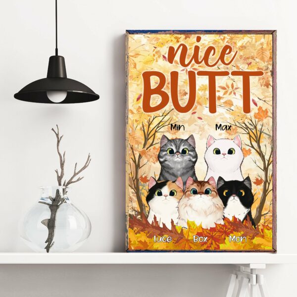 Nice Butt - Personalized Canvas/Poster - Gift For Cat Lovers