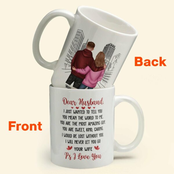 P.S I Love You - Personalized Mug - Valentine's Day, Anniversary Gift For Husband, Wife, Girlfriend, Boyfriend, Couple