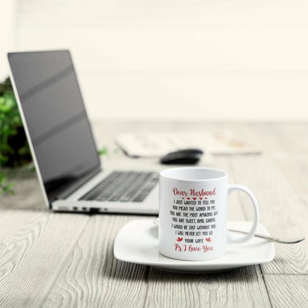 P.S I Love You - Personalized Mug - Valentine's Day, Anniversary Gift For Husband, Wife, Girlfriend, Boyfriend, Couple