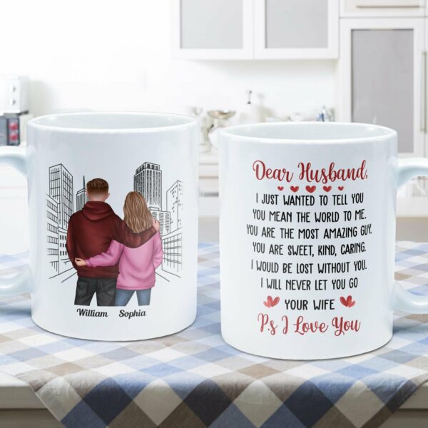 P.S I Love You - Personalized Mug - Valentine's Day, Anniversary Gift For Husband, Wife, Girlfriend, Boyfriend, Couple