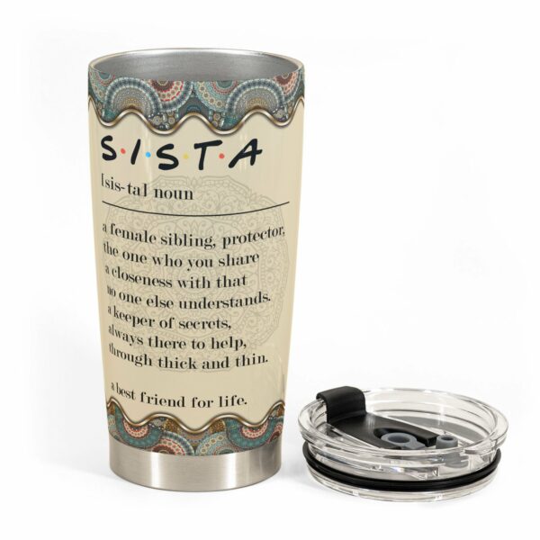 SISTA - Personalized Tumbler Cup - Birthday Gift For Besties