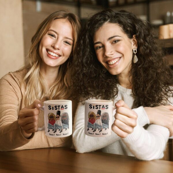 Sistas - Personalized Mug - Birthday Gift For Sistas, Besties, Black Women