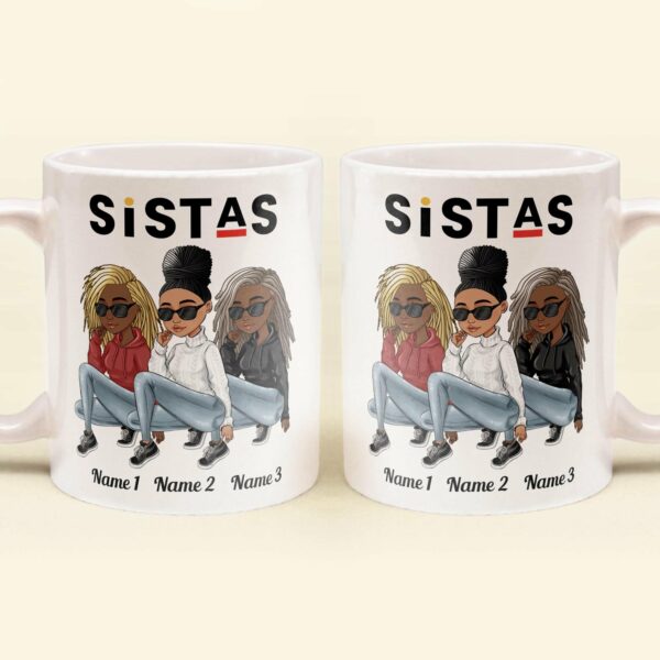 Sistas - Personalized Mug - Birthday Gift For Sistas, Besties, Black Women