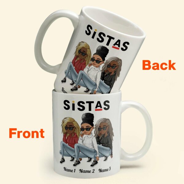 Sistas - Personalized Mug - Birthday Gift For Sistas, Besties, Black Women