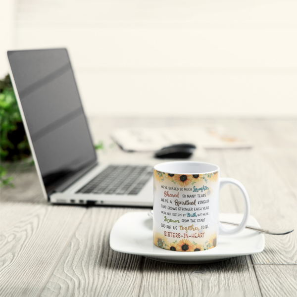 Sisters In Heart - Personalized Mug - Christmas Gift For Friends