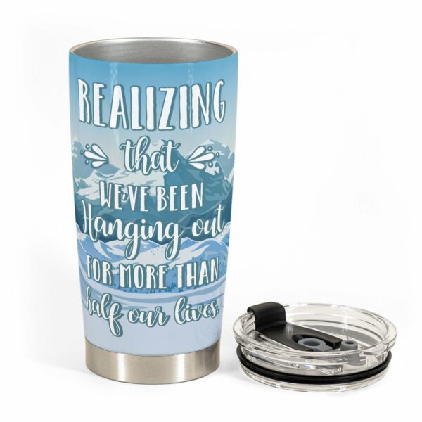 Skiing And Friends - Personalized Tumbler Cup - Gift For Besties, Skiing Lovers