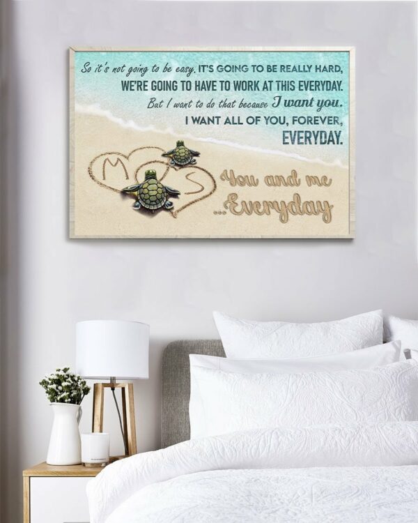 So It’s Not Going To Be Easy, Family Custom Poster/Canvas, Gift For Partner, Couple Anniversary Gift, Husband & Wife-Macorner