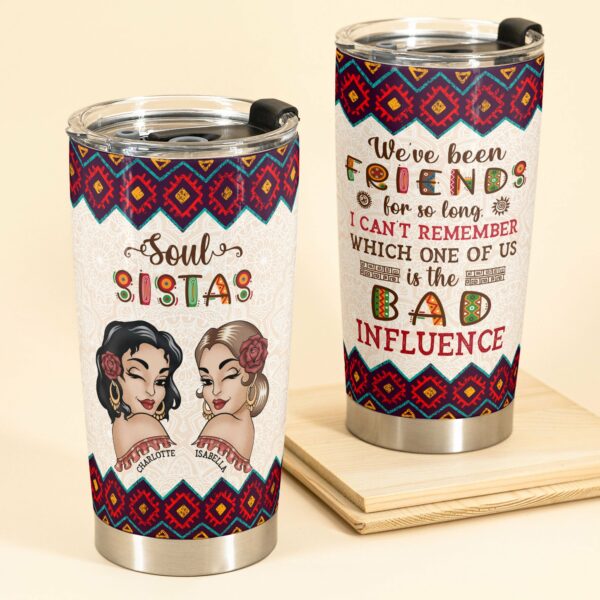 Soul Sistas - Personalized Tumbler Cup - Gift For Besties