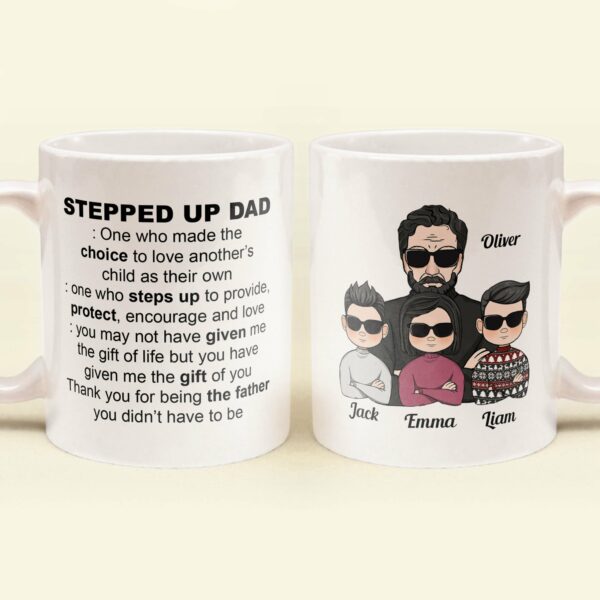 Step Dad Definition - Personalized Mug - Birthday, Christmas Gift For Step Dad, Step Father, Bonus Dad