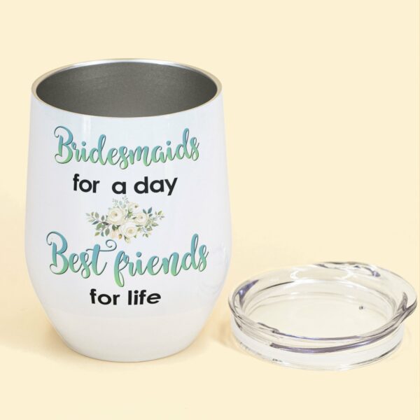 Team Bride - Personalized Wine Tumbler - Gift For Bridesmaids - Brides & Bridesmaids