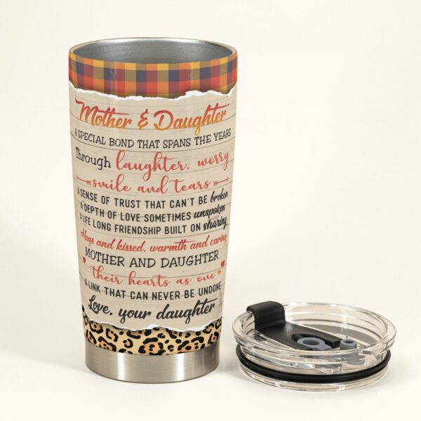 The Love Between Mother and Daughter - Personalized Tumbler Cup - Birthday Gift For Mom - Fall Collection