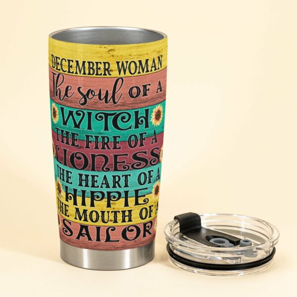 The Soul Of A Witch - Personalized Tumbler Cup - Gift For Hippies