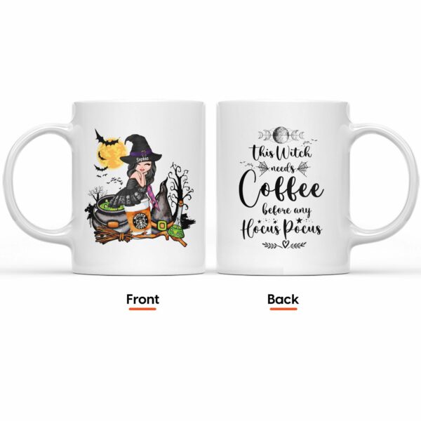 This Witch Needs Coffee - Personalized Mug - Halloween Gift For Coffee Lovers