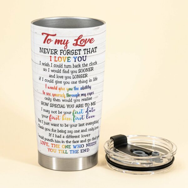 You Are Special To Me - Personalized Tumbler Cup - Anniversary Gift For Gay Couple