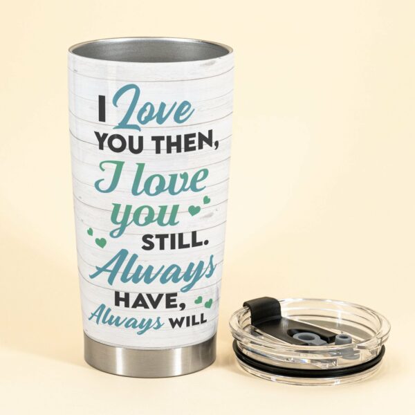 You & Me Forever Kind Of Thing - Personalized Tumbler Cup - Gift For Couple - Couple Shoulder To Shoulder