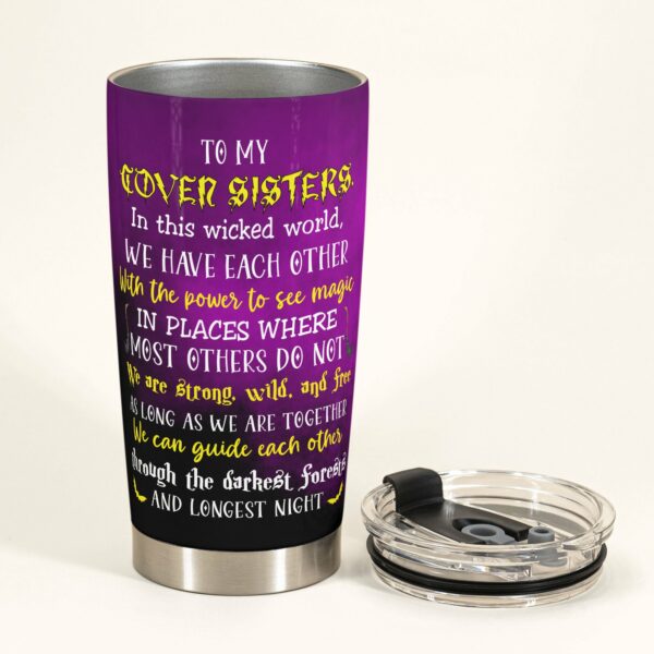 You're My Coven Sisters - Personalized Tumbler Cup - Halloween Gift For Besties