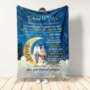 I'm Right Here In Your Heart, Personalized Blanket, Memorial Gift For Wife, Mother-Macorner