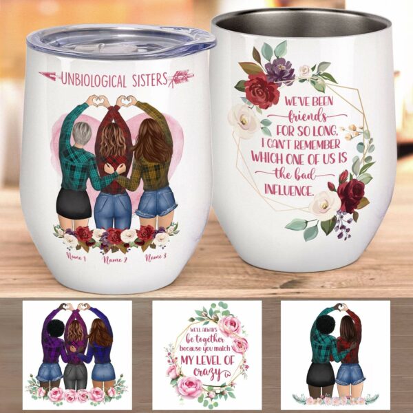 We'll Be Friends Until We're Old And Senile Wine Tumbler-Macorner